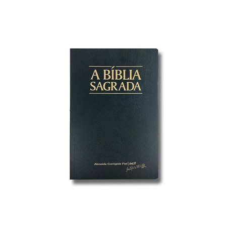 BÍBLIA ACF Letra gigante CAPA BROCHURA PRETA