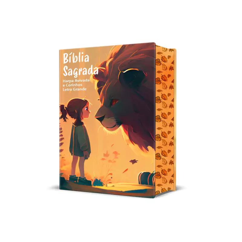 Bíblia Sagrada Infantil RC Letra Grande Leão Criança