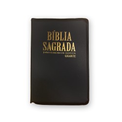 Bíblia com Letra Gigante, com Fecho - Preta