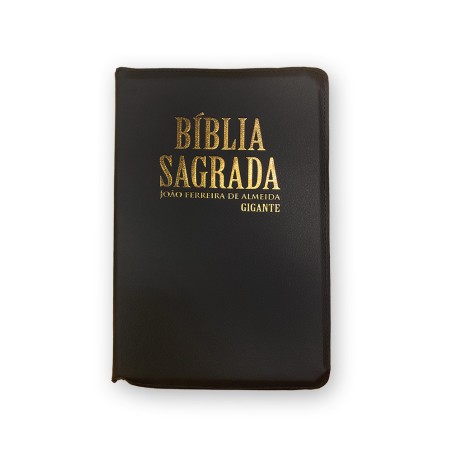 Bíblia com Letra Gigante, com Fecho - Preta