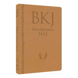 Bíblia King James 1611 - ampliada - letra gigante - capa ultra-fina - luxo mostarda