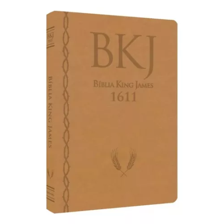 Bíblia King James 1611 - ampliada - letra gigante - capa ultra-fina - luxo mostarda