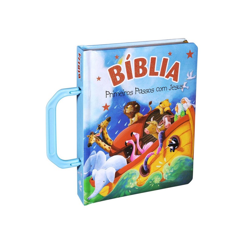Biblia Primeiros Passos com Jesus - Alça Azul
