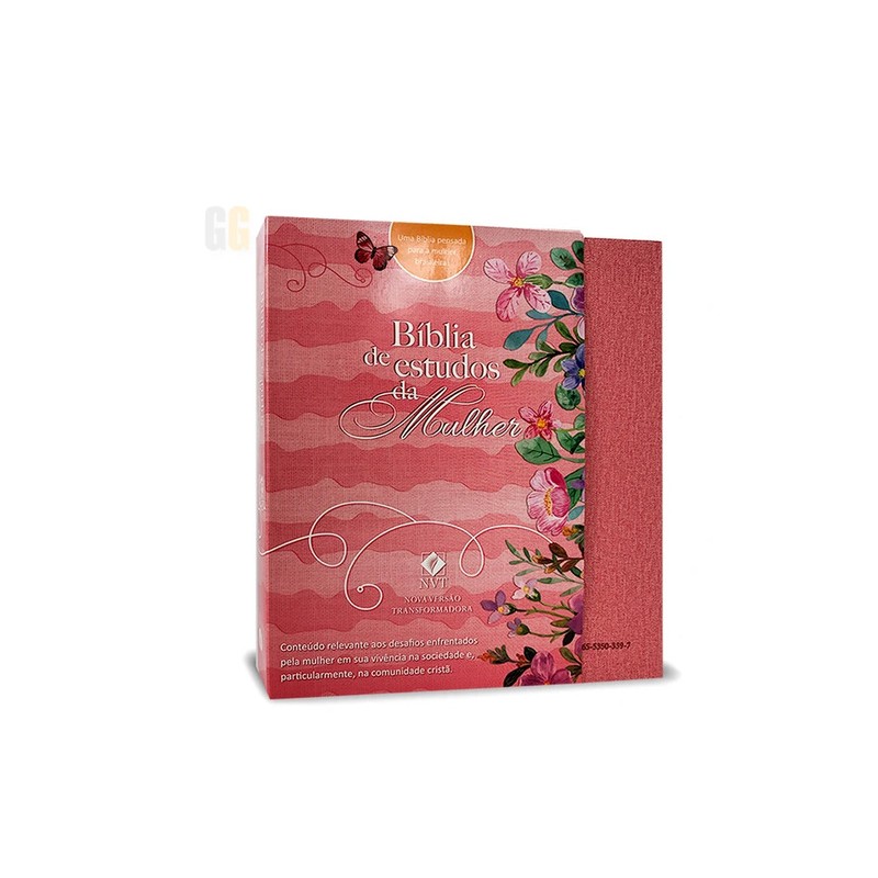 Biblia de Estudos da Mulher NVT - Rosa