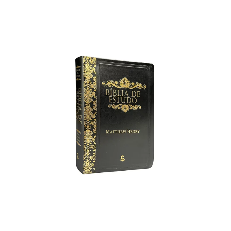 Bíblia de Estudo Matthew Henry  ARC Capa Preta Luxo