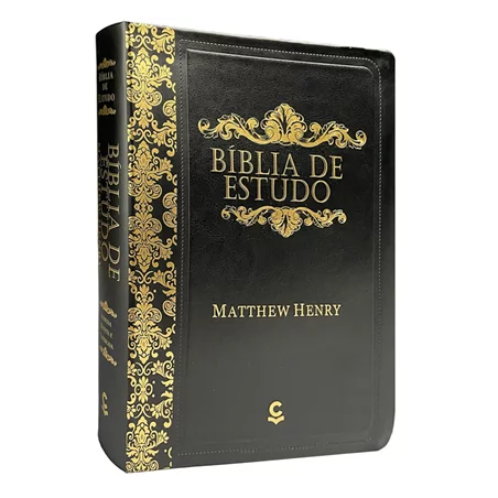 Bíblia de Estudo Matthew Henry  ARC Capa Preta Luxo
