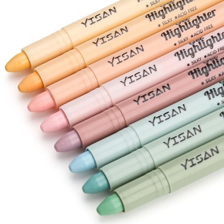 Marcadores secos, impermeável, 8 cores pastel