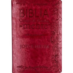 Bíblia campo de batalha da mente Capa flexível na cor vermelha e beiras douradas