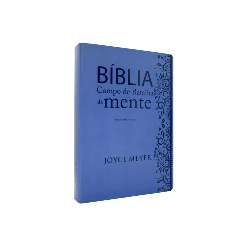 Bíblia Campo de Batalha da Mente - NVI - versão amplificada - capa luxo azul