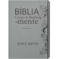 Bíblia De Estudo Campo De Batalha Da Mente - NVA - Capa Luxo Cinza