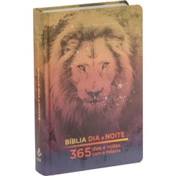 Bíblia Dia e Noite – 365 dias e noites com a Palavra - Capa Leão