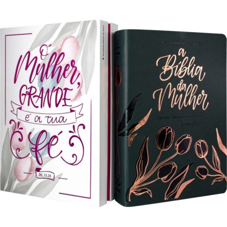 Bíblia da Mulher - Nova Edição - Letra Grande - Capa Preta (ARC)