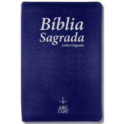 Bíblia Sagrada Capu - ARC Letra Grande Luxo Azul