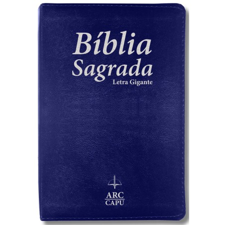 Bíblia Sagrada Capu - ARC Letra Grande Luxo Azul