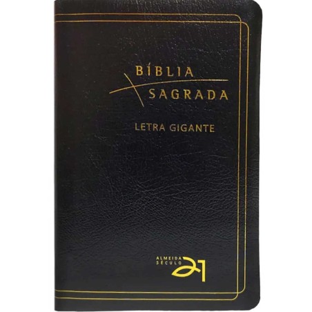 Biblia Sagrada Almeida Século 21 - Letra Gigante - Preta