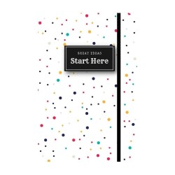 Caderno Para Anotações Sem Pauta - Start Here Dots