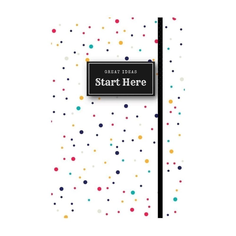 Caderno Para Anotações Sem Pauta - Start Here Dots