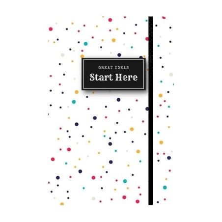 Caderno Para Anotações Sem Pauta - Start Here Dots