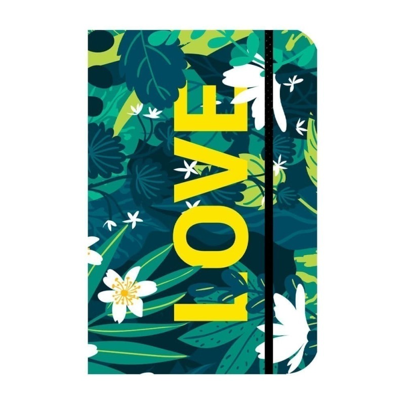 Caderno Para Anotações Sem Pauta - Love Floral