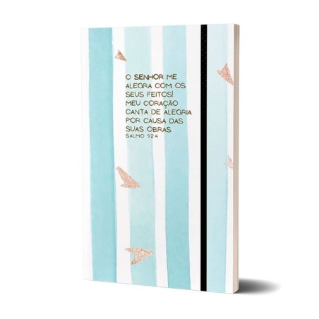 Caderno Para Anotações Sem Pauta - Salmos Azul