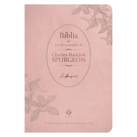 BIBLIA DE ESTUDO E SERMÕES SPURGEON - ROSÉ
