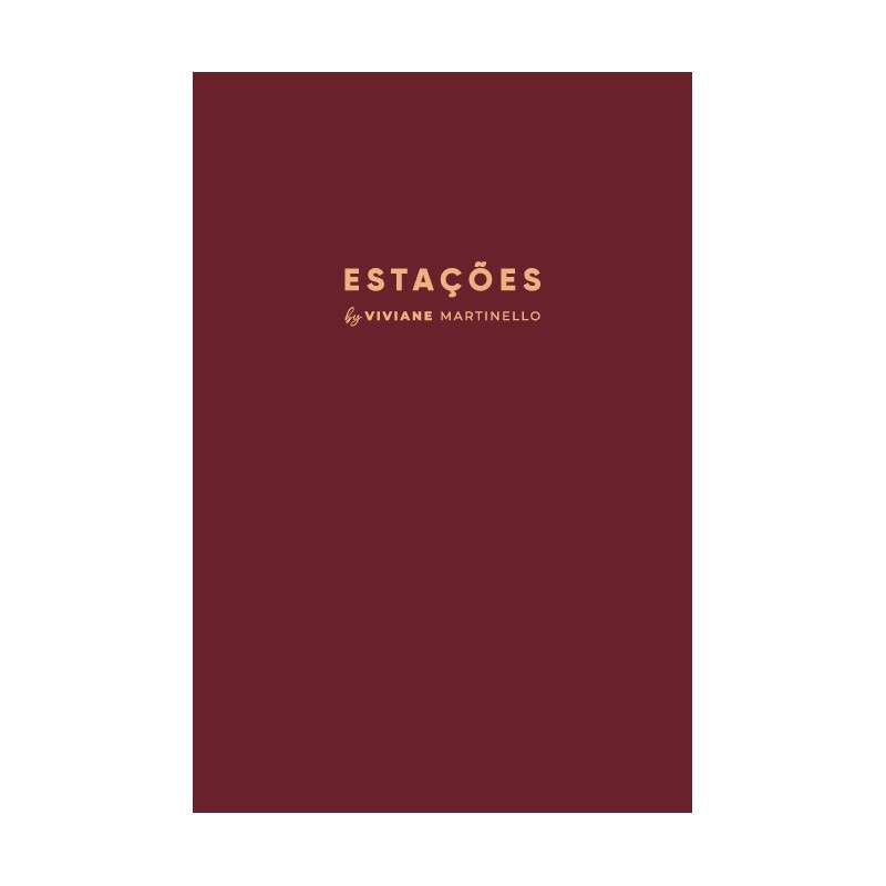 Planner Estações Capa Bordô