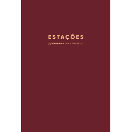 Planner Estações Capa Bordô