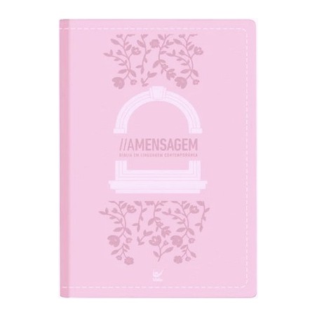 Bíblia A Mensagem Letra gigante Capa flexível Rosa