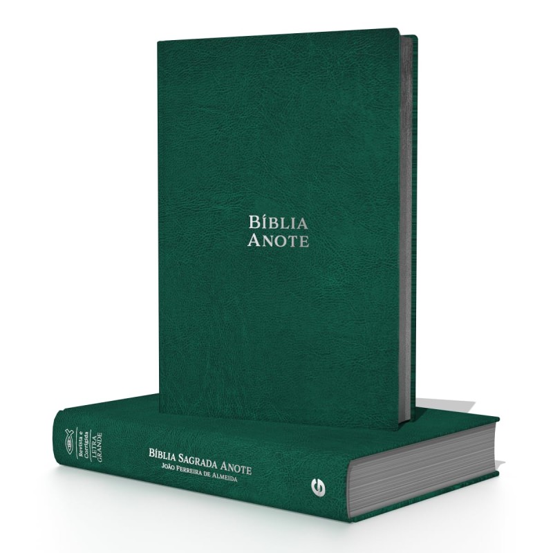 Bíblia RC Anote Letra Grande luxo verde