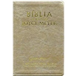 Bíblia de Estudo  Media Joyce Meyer - Capa Dourada
