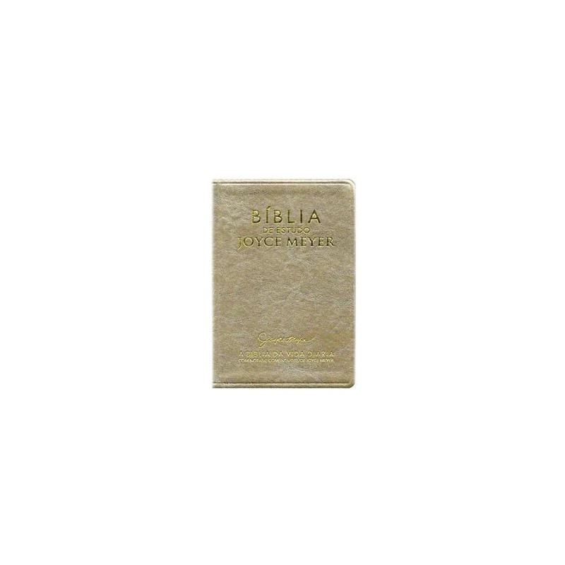Bíblia de Estudo Media Joyce Meyer - Capa Dourada Bíblia de Estudo Media Joyce Meyer - Capa Dourada