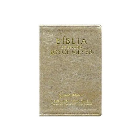 Bíblia de Estudo  Media Joyce Meyer - Capa Dourada