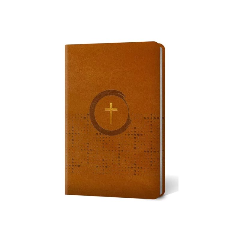 Bíblia NVI Slim - Capa Luxo Marrom Cruz