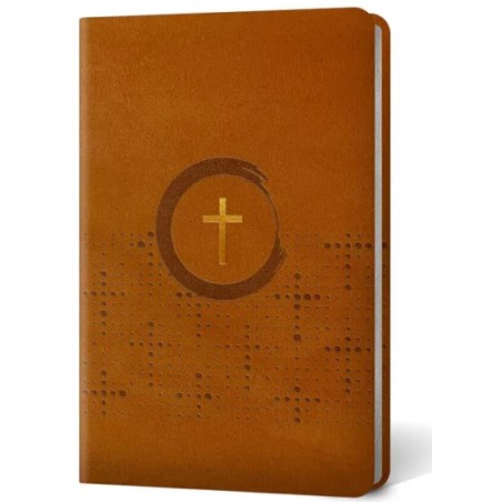 Bíblia NVI Slim - Capa Luxo Marrom Cruz