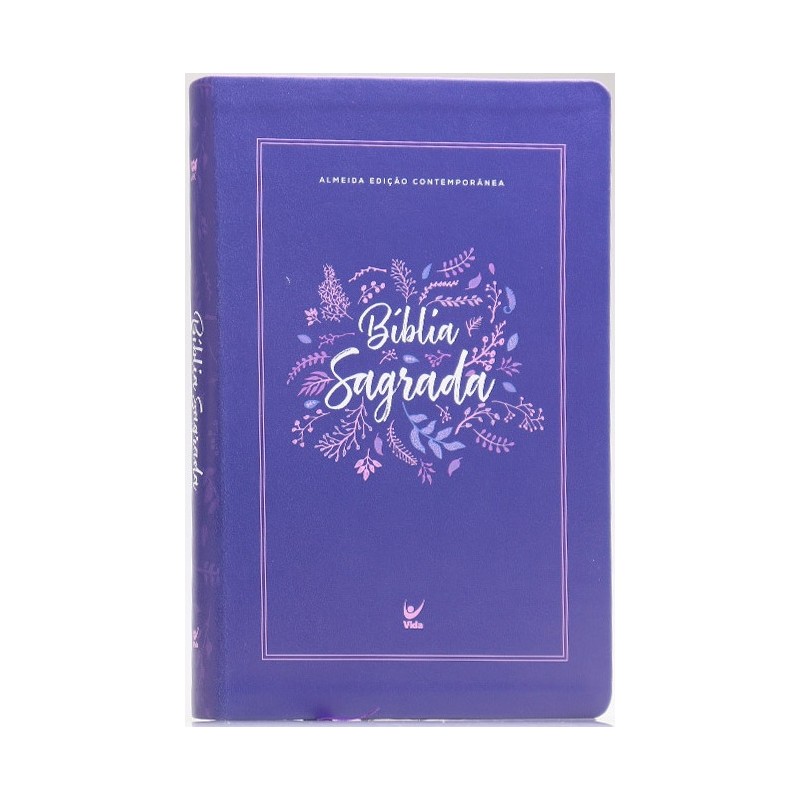 Bíblia Sagrada AEC com letra gigante Capa flexível PU Roxo