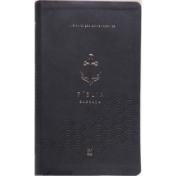 Bíblia Sagrada AEC Letra gigante Capa flexível PU Preta Âncora