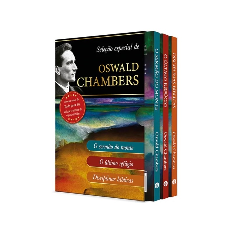 Seleção Especial de Oswald Chambers - caixa com três livros