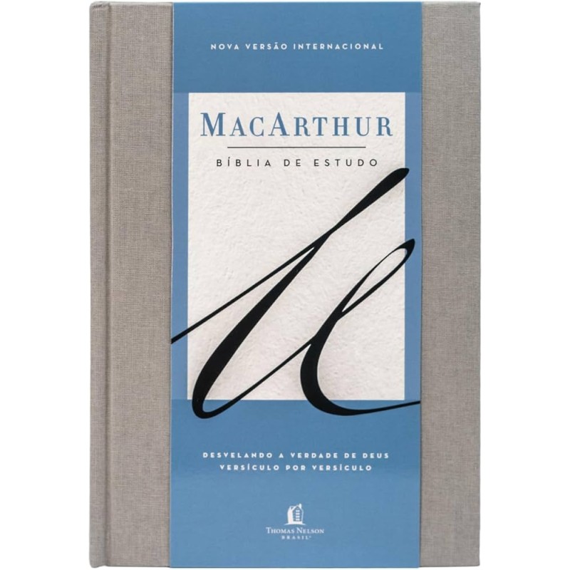 Bíblia de Estudo NVI MacArthur - capa tecido
