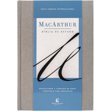 Bíblia de Estudo NVI MacArthur - capa tecido