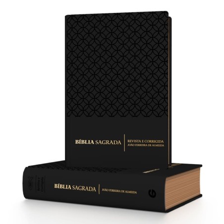 BIBLIA RC COMPACTA LETRA NORMAL LUXO PRETA