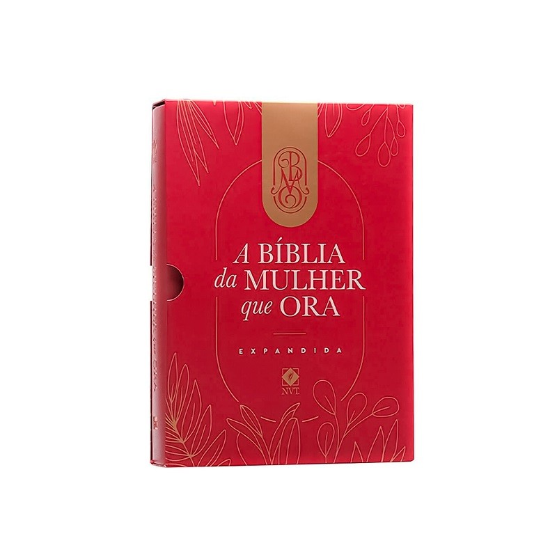 A Bíblia da Mulher que Ora - expandida - NVT - capa vinho