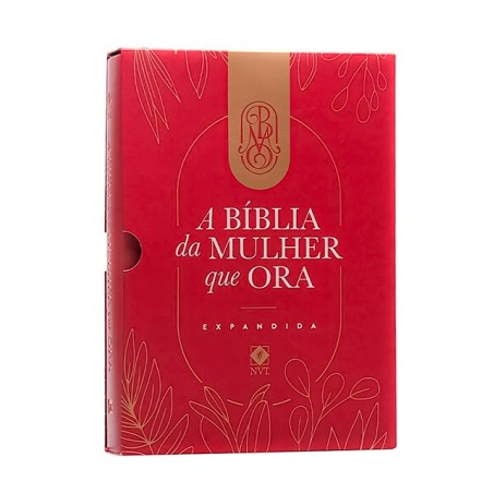 A Bíblia da Mulher que Ora - expandida - NVT - capa vinho