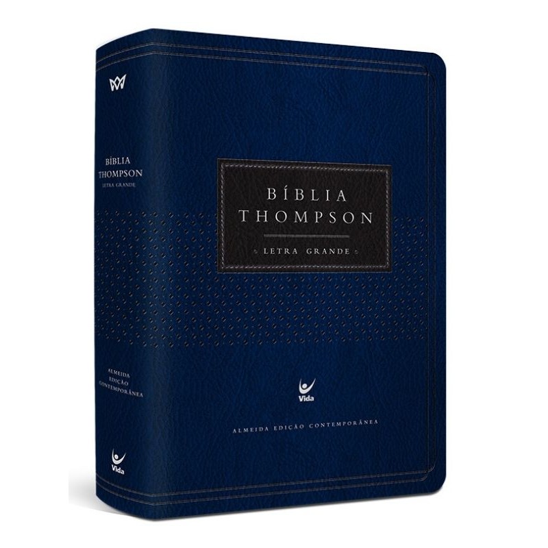 Bíblia Thompson AEC Letra Grande - Azul