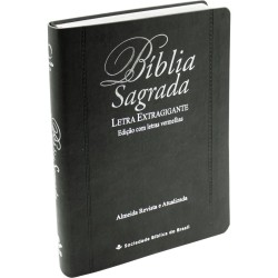 Bíblia Sagrada Letra Extragigante - cinza PJV