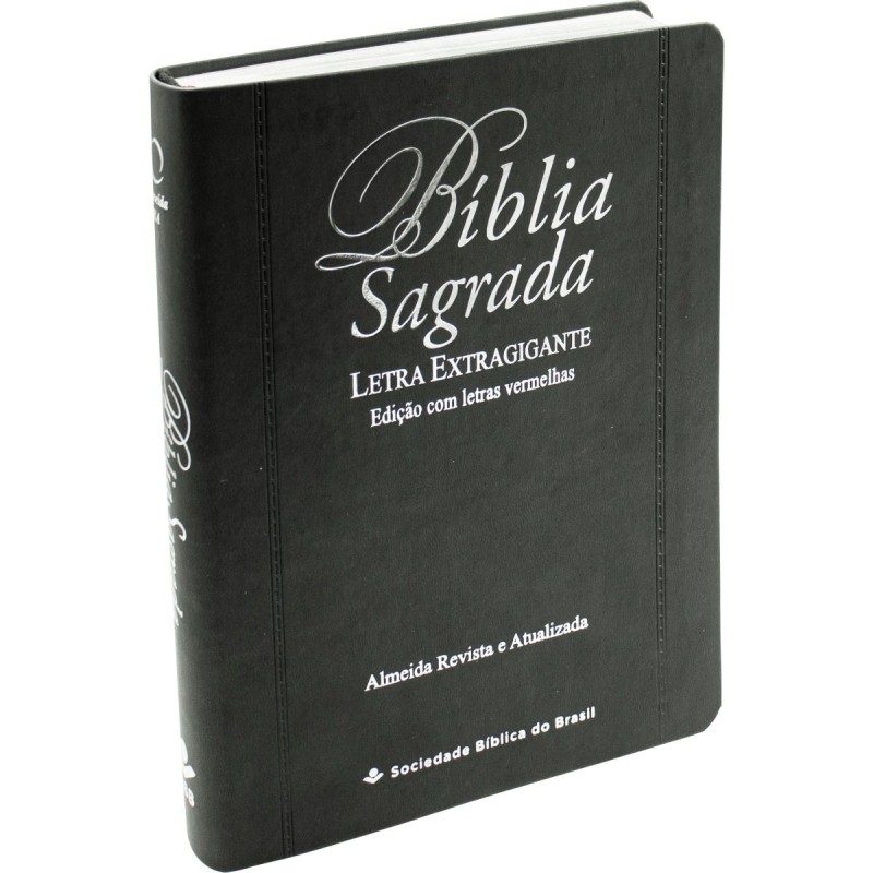 Bíblia Sagrada Letra Extragigante - cinza PJV Bíblia Sagrada Letra Extragigante - cinza PJV