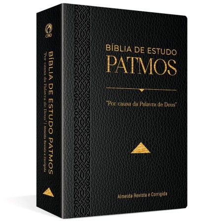 Bíblia de Estudo Patmos Grande Luxo Preta
