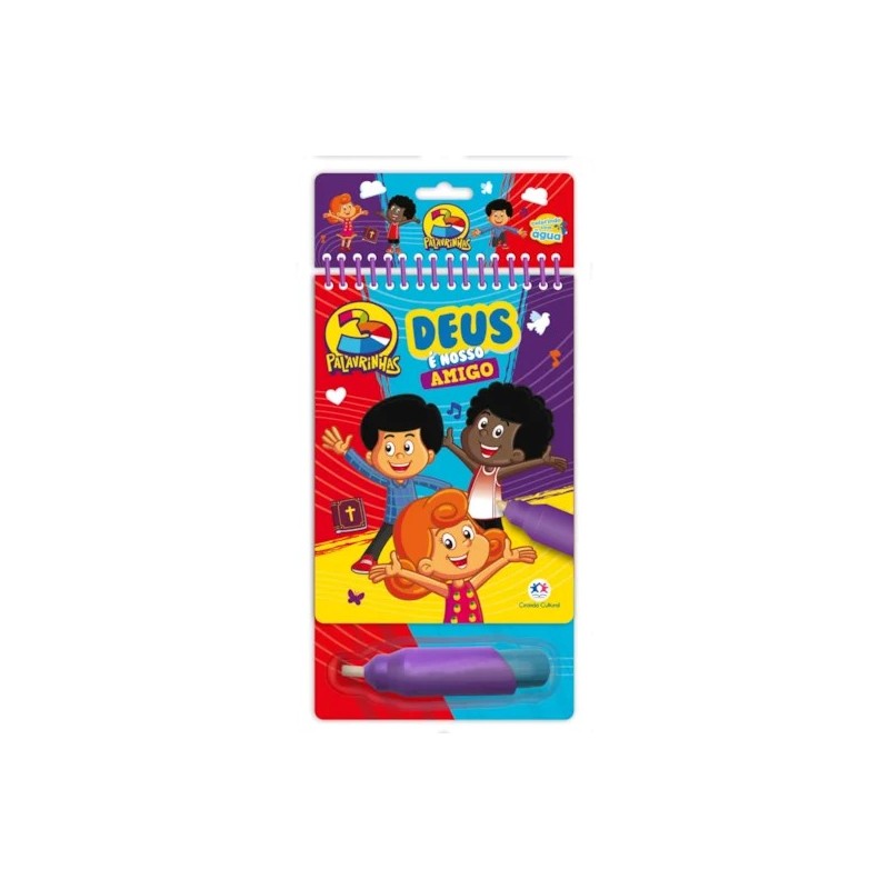 Livro Aquabook 3 Palavrinhas - Deus é nosso amigo