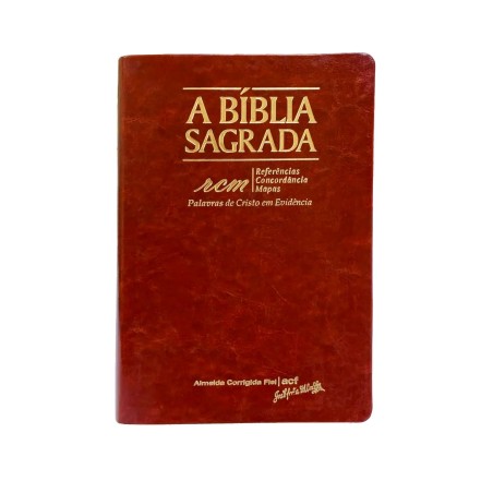 Bíblia ACF RCM Capa Vinho Letra Gigante