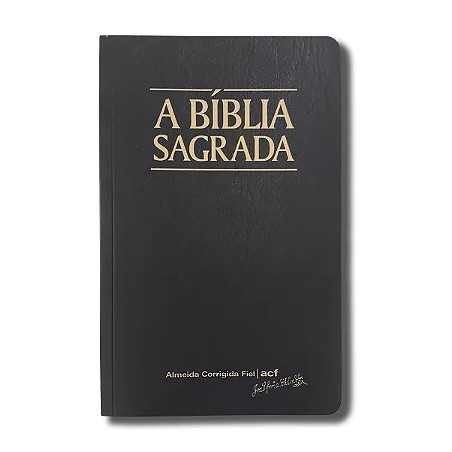 Bíblia ACF SLIM Plus - Preta (Brochura)