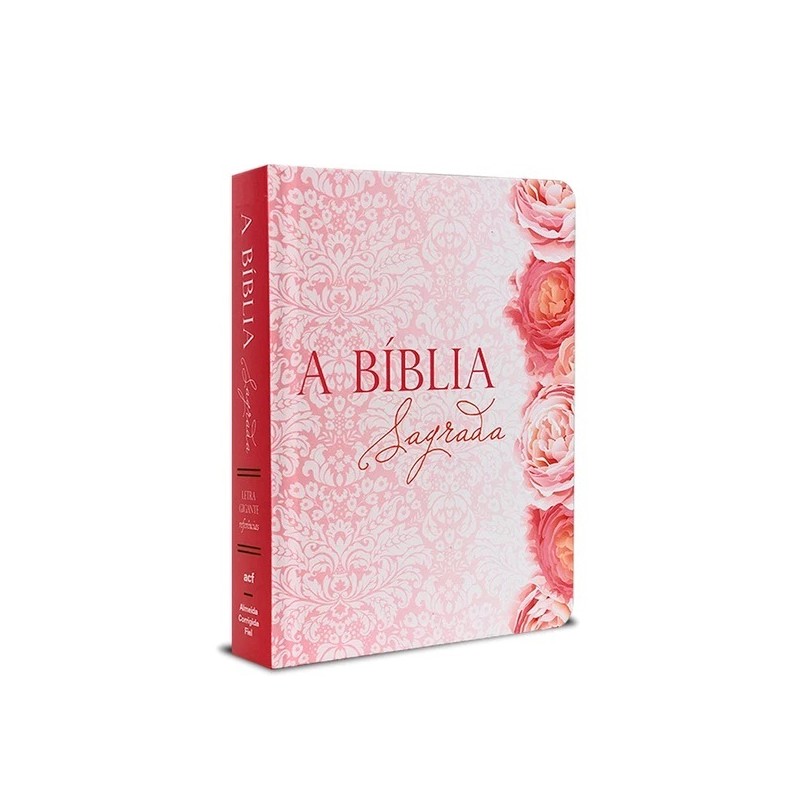 Bíblia ACF Letra Gigante - Rosas Bíblia ACF Letra Gigante - Rosas